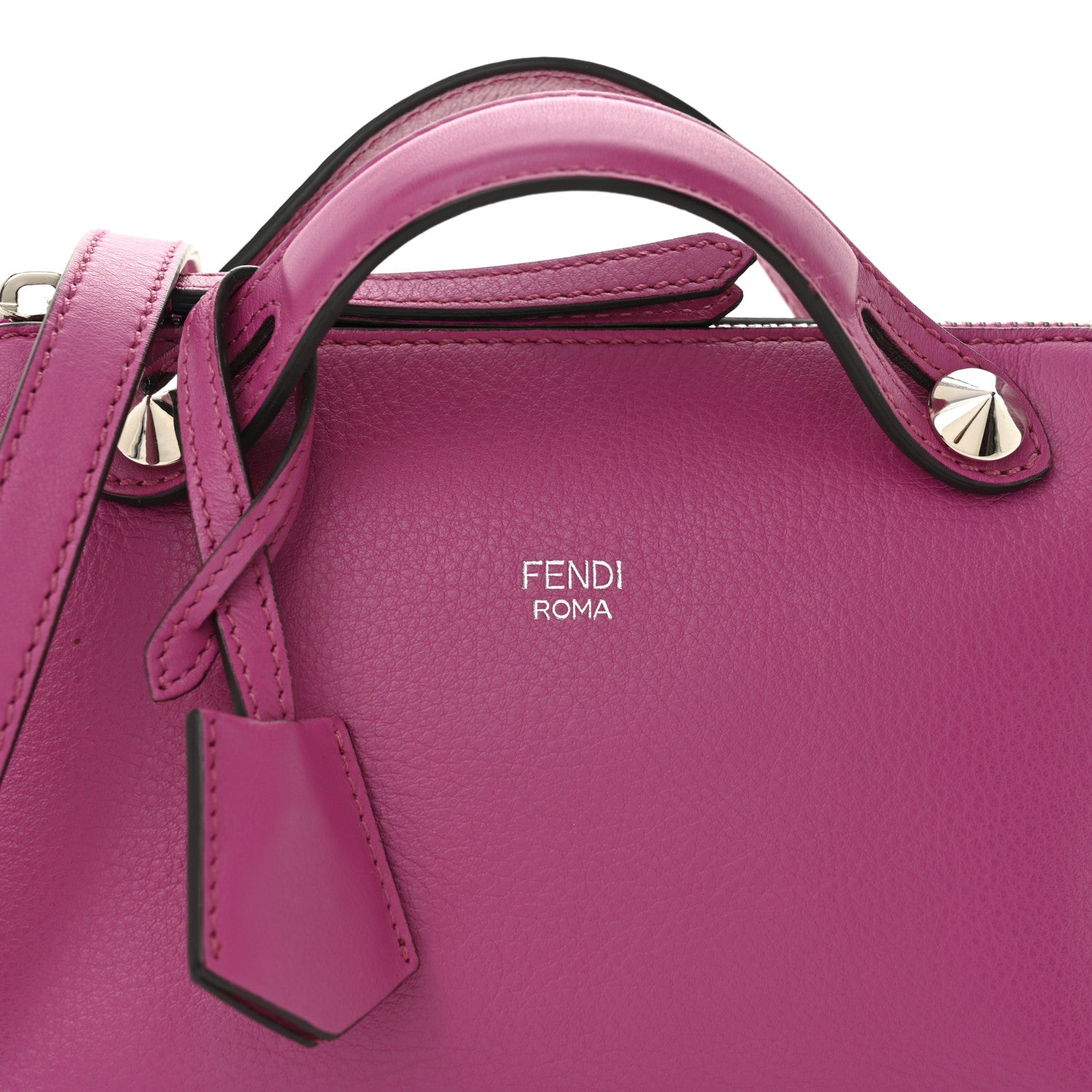 Fendi Vitello Dolce Mini By The Way Boston Bag Magenta 8 of 10
