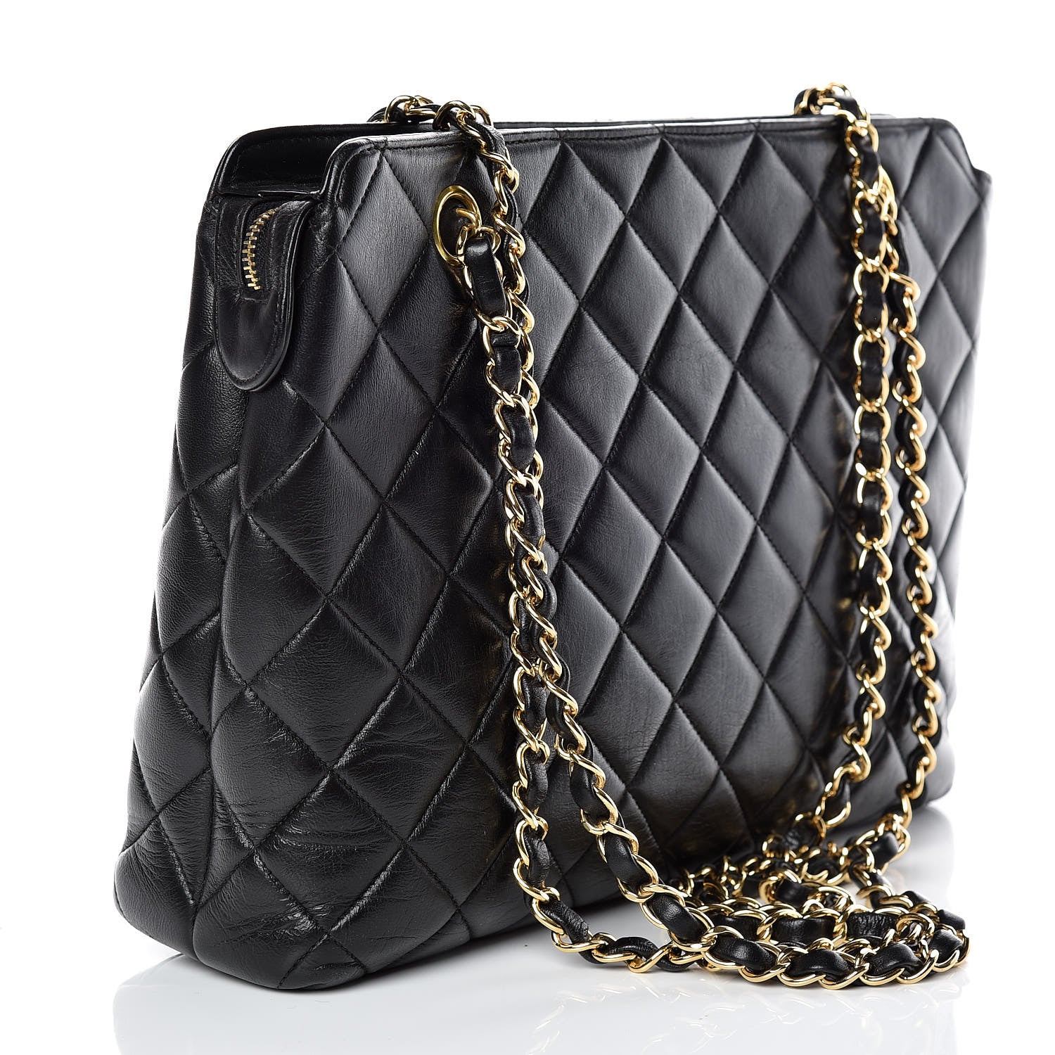 Chanel Lambskin Quilted Shoulder Bag Black 3 of 11