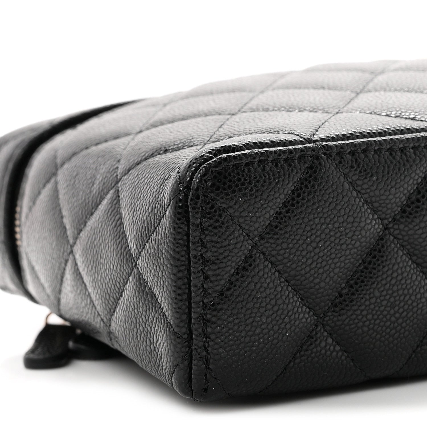 Chanel Caviar Quilted Large Top Handle Slim Vanity With Chain Black 8 of 9