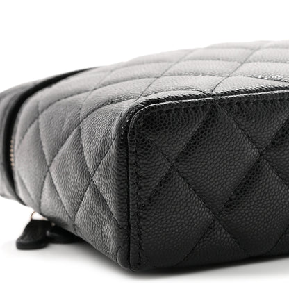 Chanel Caviar Quilted Large Top Handle Slim Vanity With Chain Black 8 of 9