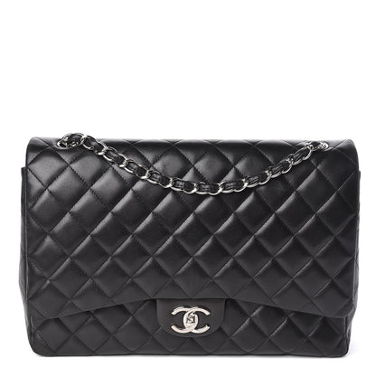 Chanel Lambskin Quilted Maxi Double Flap Black 1 of 15