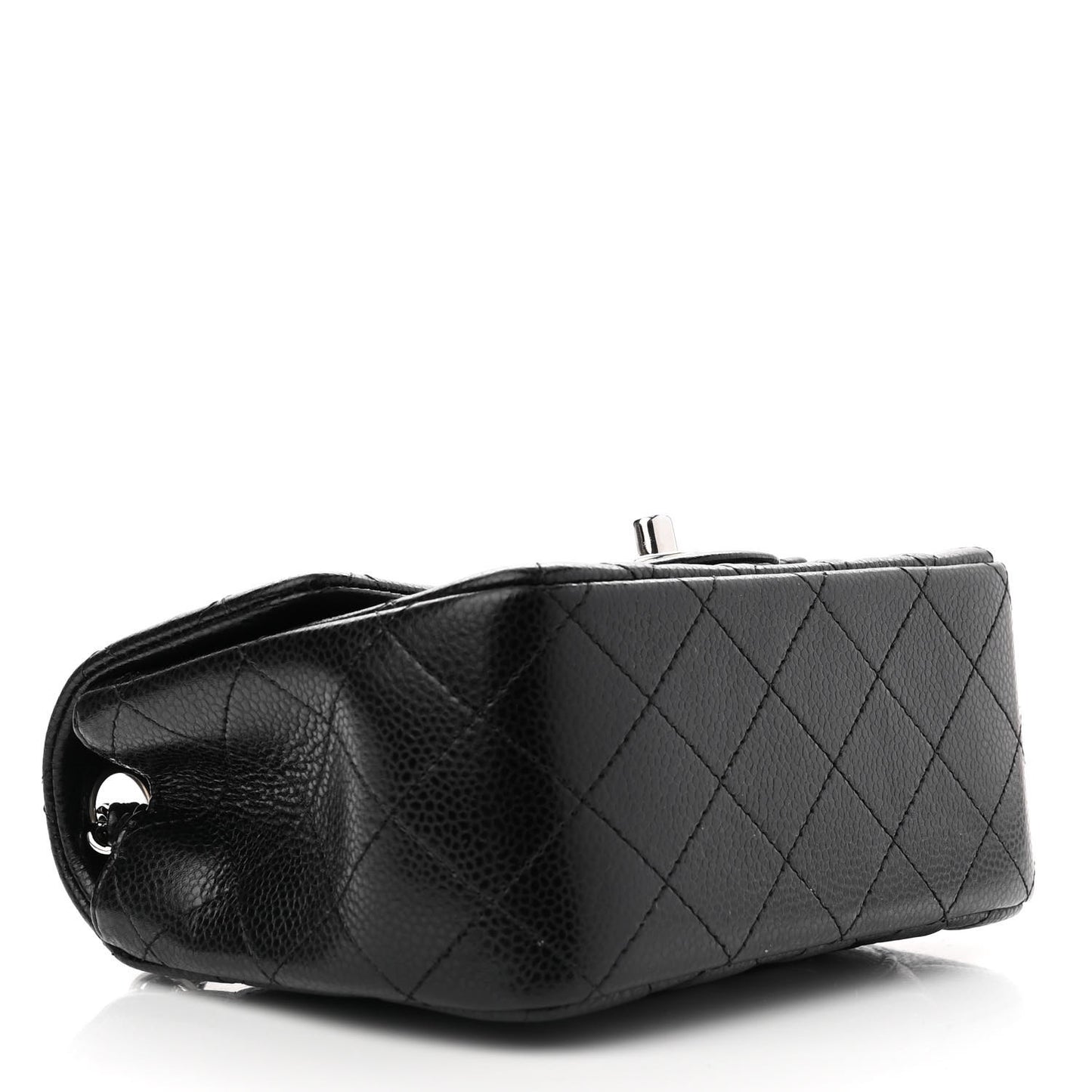 Caviar Quilted Mini Square Flap Black