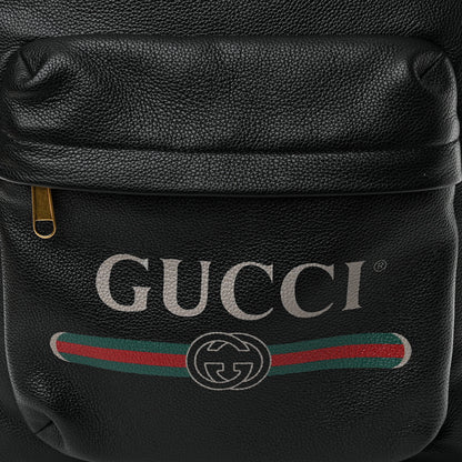 Gucci Calfskin Logo Day Backpack Black 8 of 10