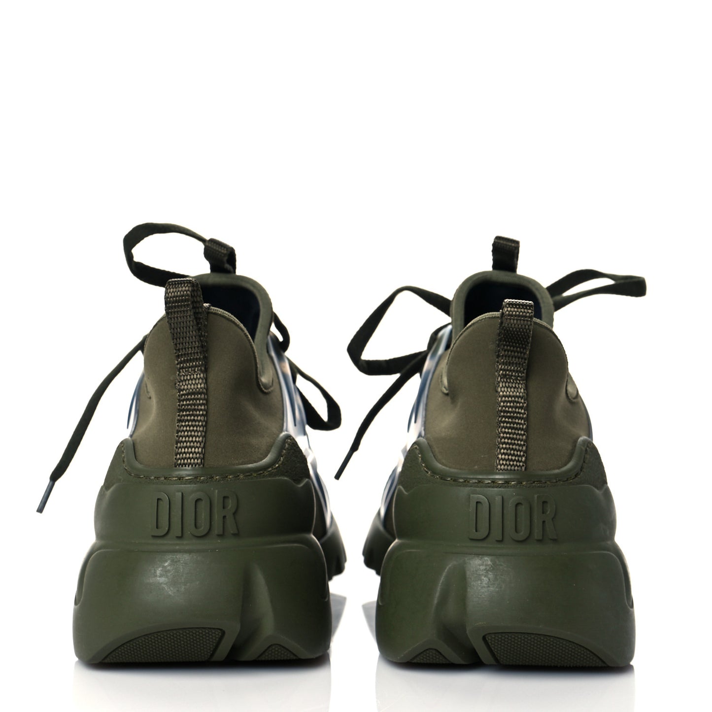 Neoprene Rubber Womens D-Connect Sneakers 38 Kaki