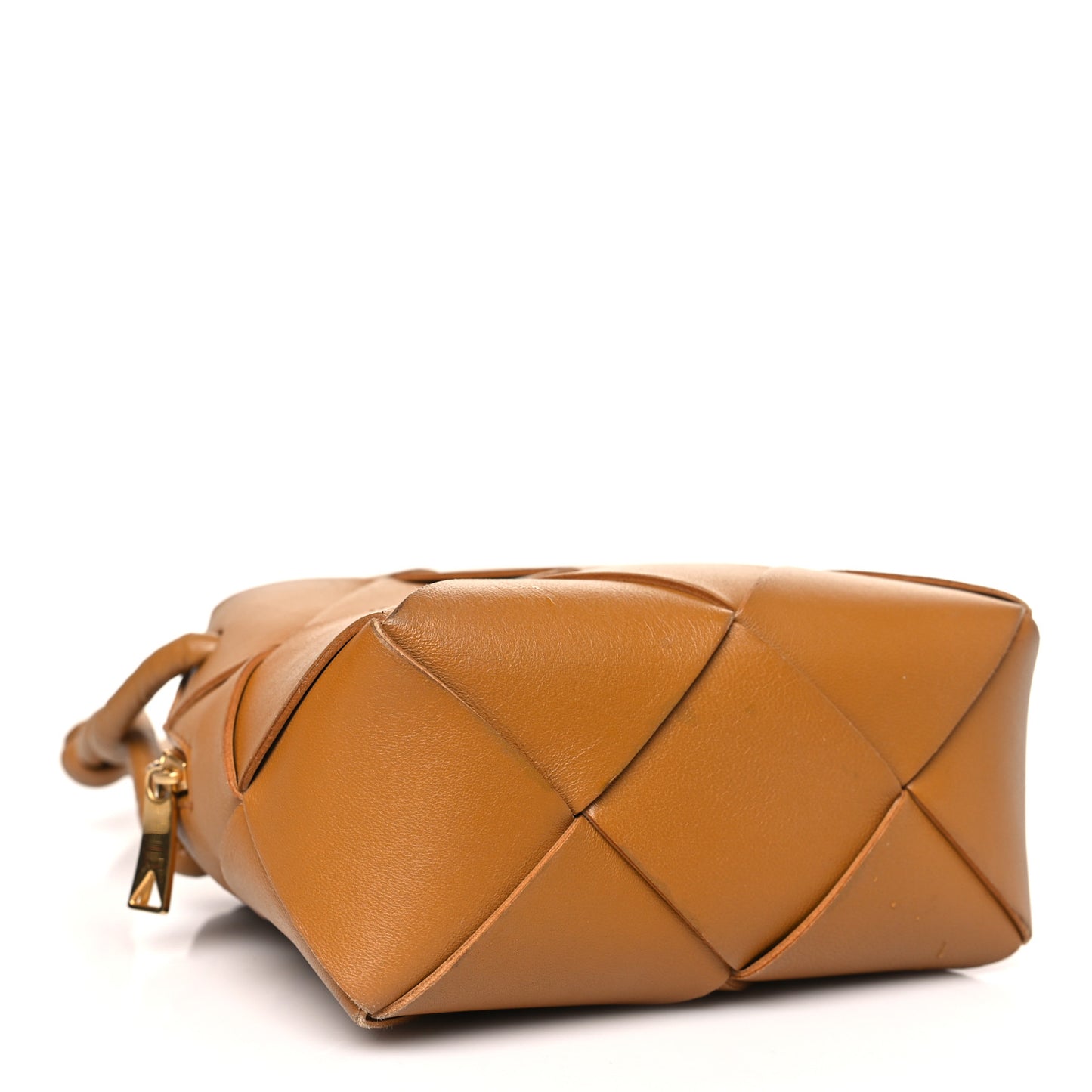 Lambskin Maxi Intrecciato Mini Cassette Camera Bag Acorn