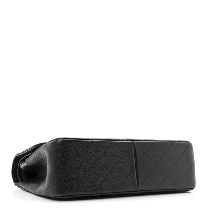 Chanel Caviar Quilted Jumbo Double Flap Black 4 of 17