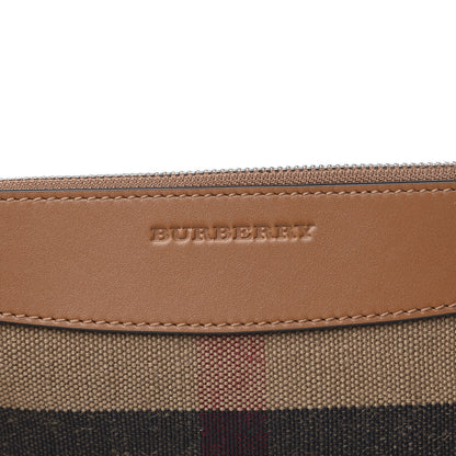 Burberry Mega Check Peyton Crossbody Clutch Bag Saddle Brown 8 of 10