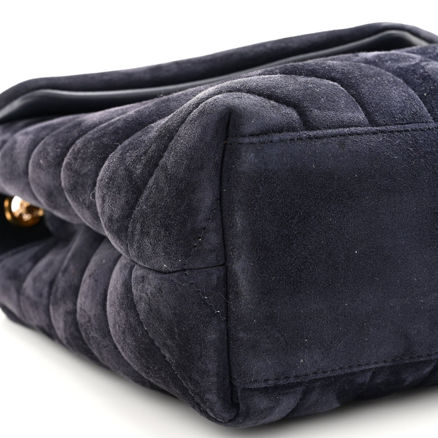Saint Laurent Velvet Y Quilted Monogram Small Loulou Chain Satchel Medium Blue 8 of 10