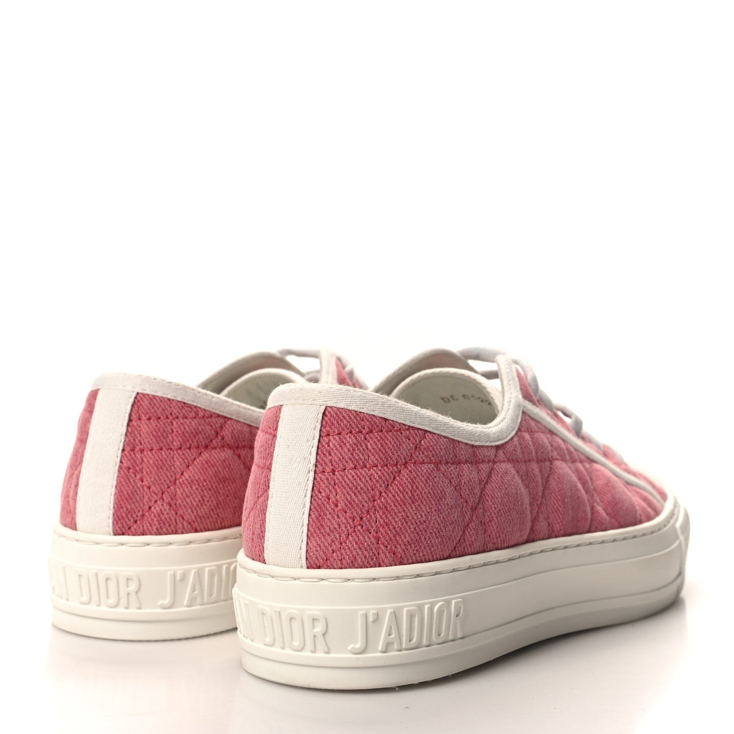 Christian Dior Canvas Walk 'N' Dior Low Top Sneakers 37 Taffy Pink 4 of 9