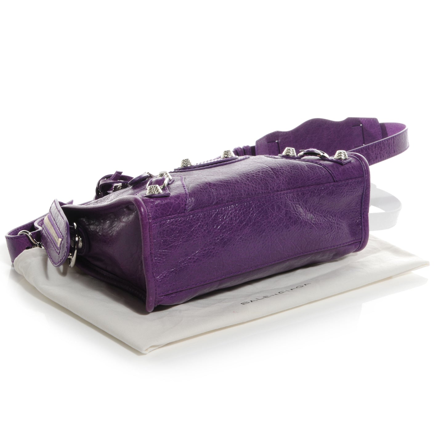 Agneau Giant 12 Silver Hardware Mini City Ultraviolet