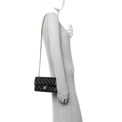 Chanel Lambskin Quilted Mini Rectangular Pearl Crush Flap Black 2 of 11