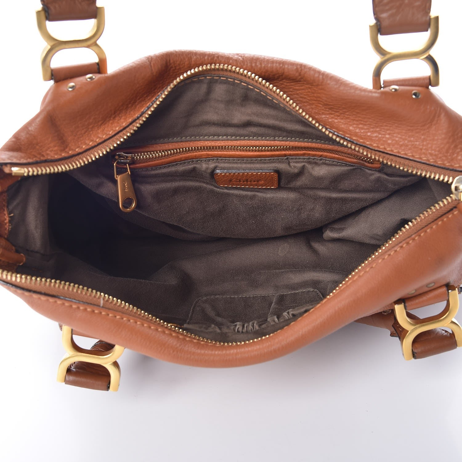 Chloe Calfskin Large Marcie Satchel Tan 5 of 13