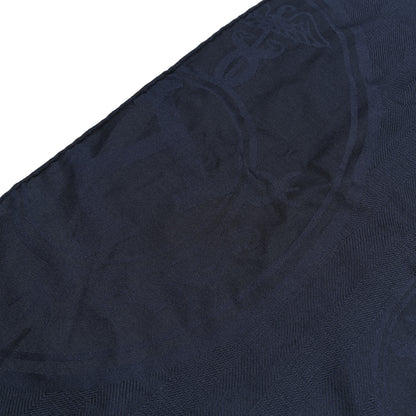 Hermes Cashmere Silk New Libris Poncho bleu de Chine 4 of 4