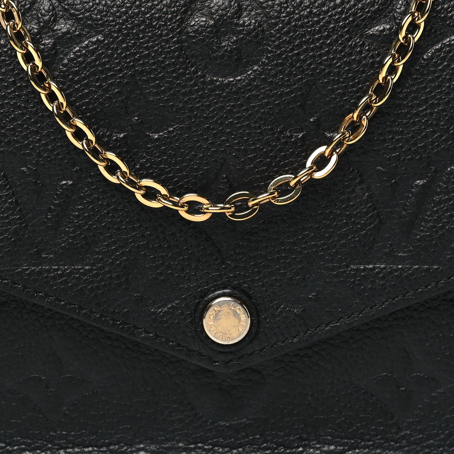 Empreinte Pochette Felicie Chain Wallet Black