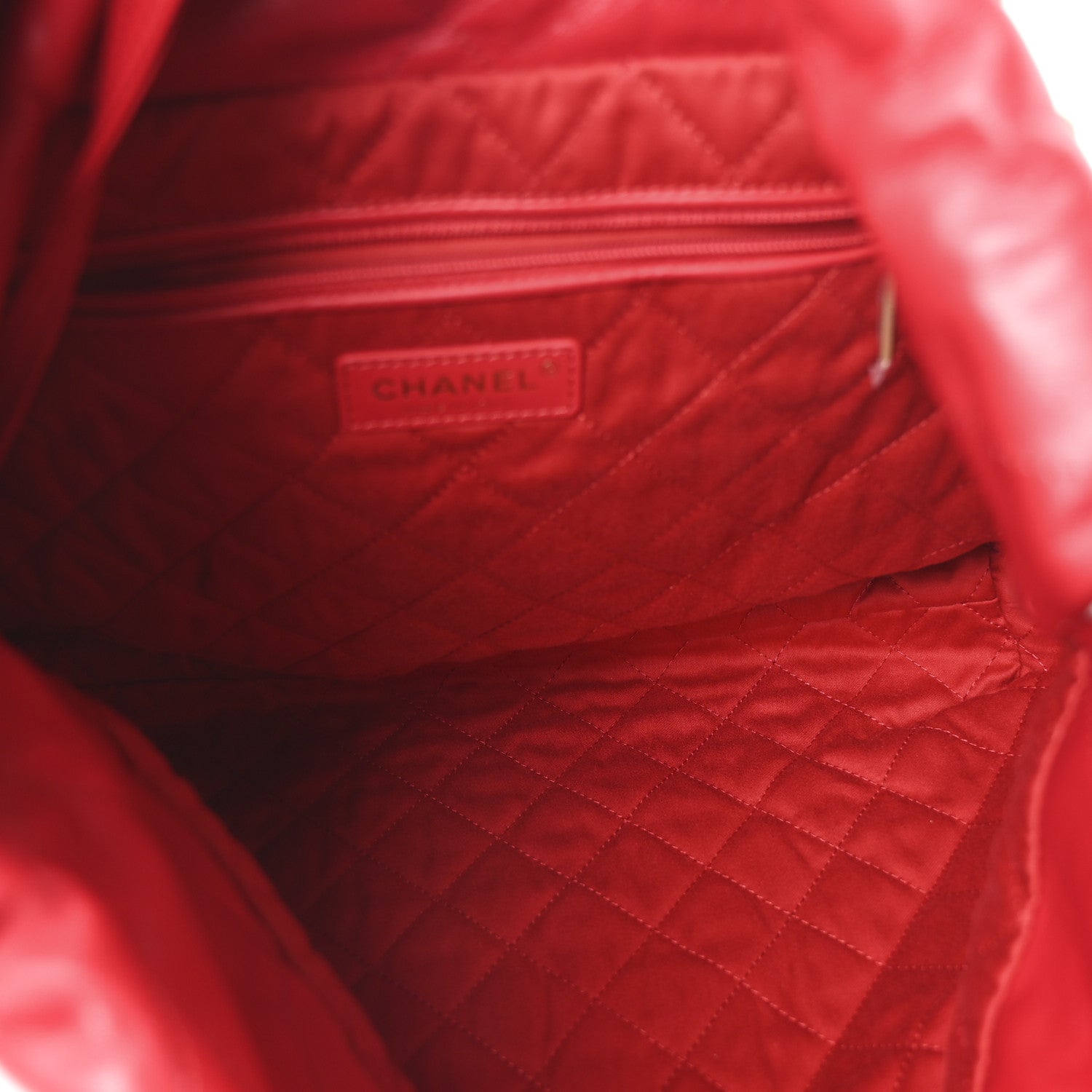 Chanel Shiny Calfskin Quilted Chanel 22 Red 6 of 11