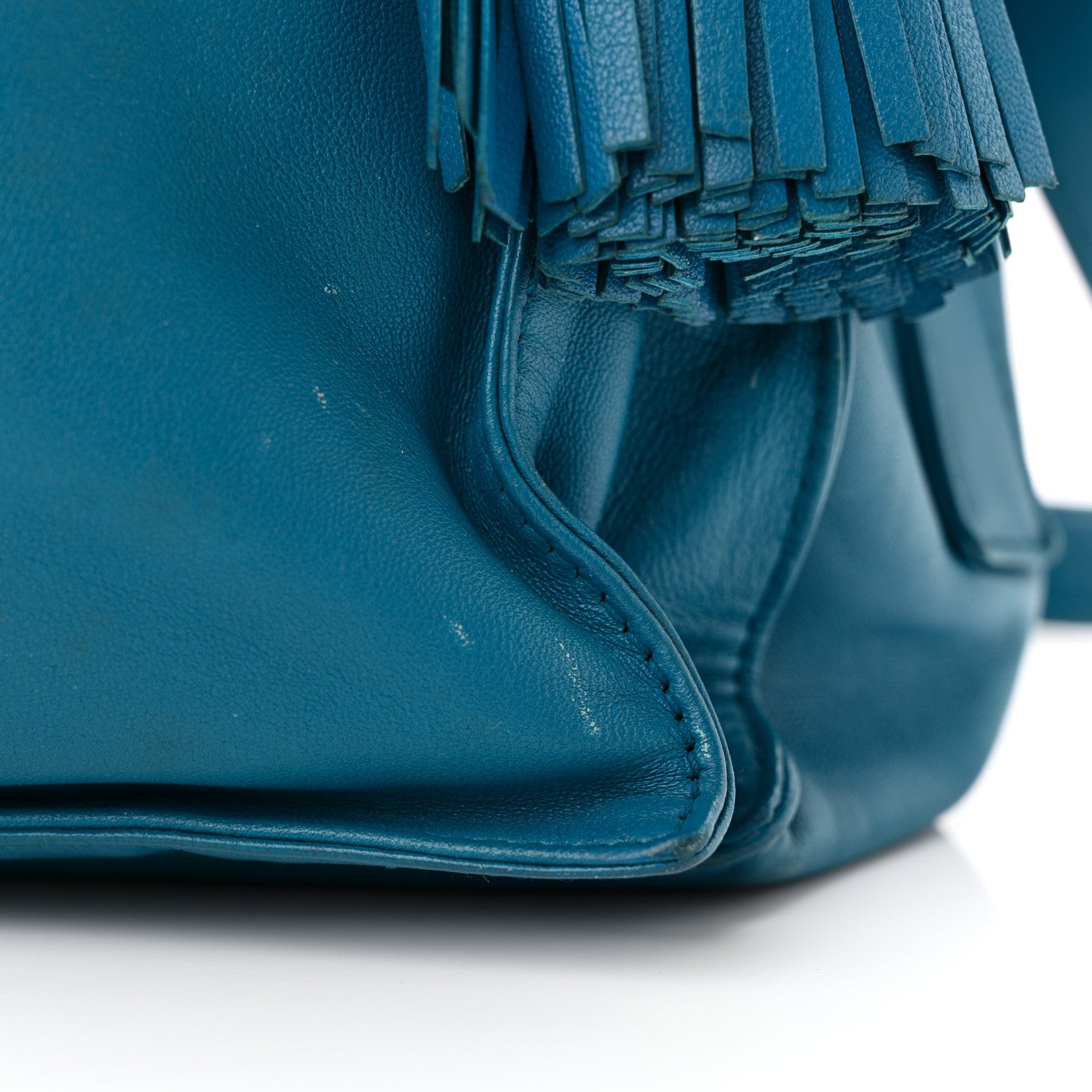 Loewe Calfskin Flamenco Shoulder Bag Turquoise 12 of 13