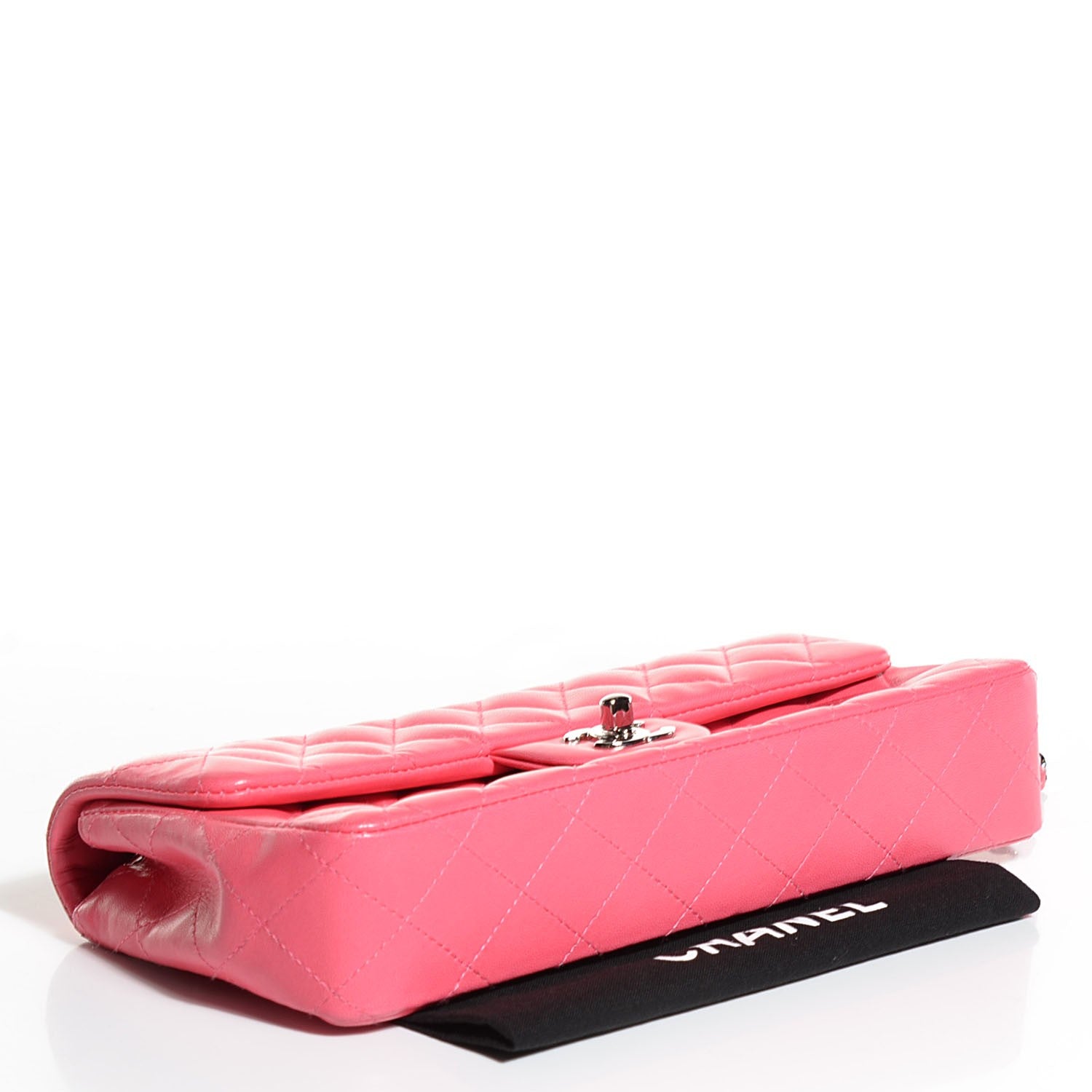 Chanel Lambskin Quilted East West Flap Pink 4 of 8