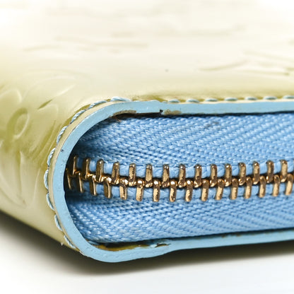 Louis Vuitton Vernis Zippy Coin Purse Baby Blue 7 of 9