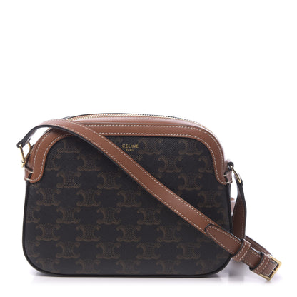 Celine Triomphe Canvas Small Camera Bag Tan 1 of 10