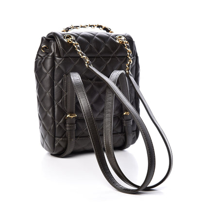 Chanel Calfskin Quilted Mini Urban Spirit Backpack Dark Brown 3 of 10