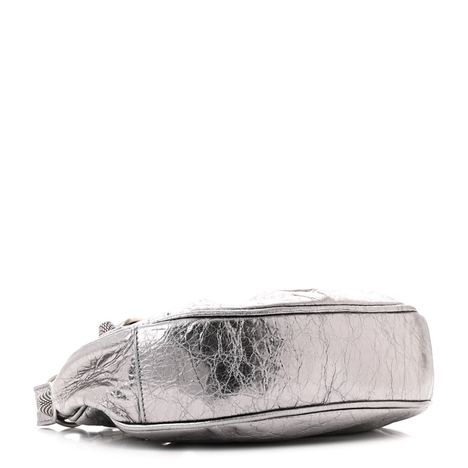 Balenciaga Metallic Agneau Arena Le Cagole Shoulder Bag XS Silver 4 of 11