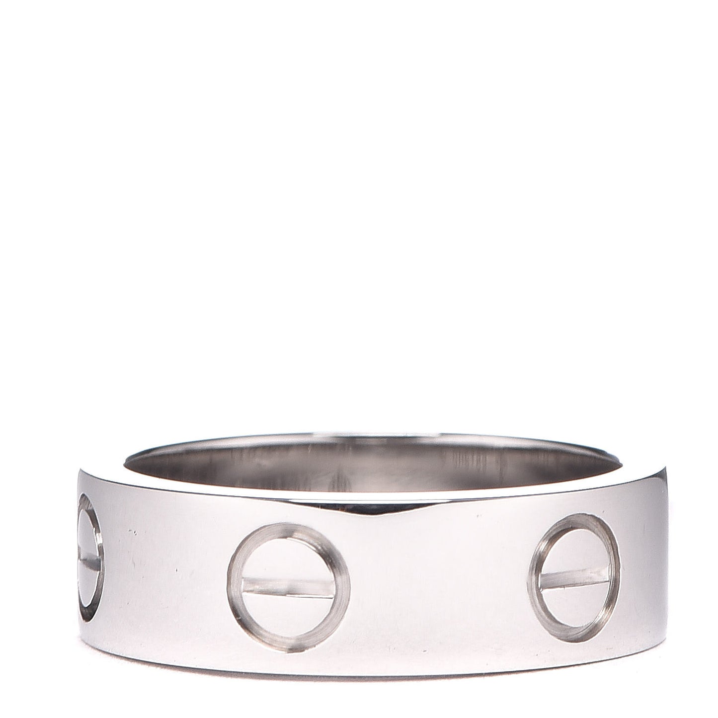 18K White Gold 5.5mm LOVE Ring 48 4.5