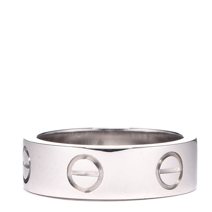 Cartier 18K White Gold 5.5mm LOVE Ring 48 4.5 3 of 4