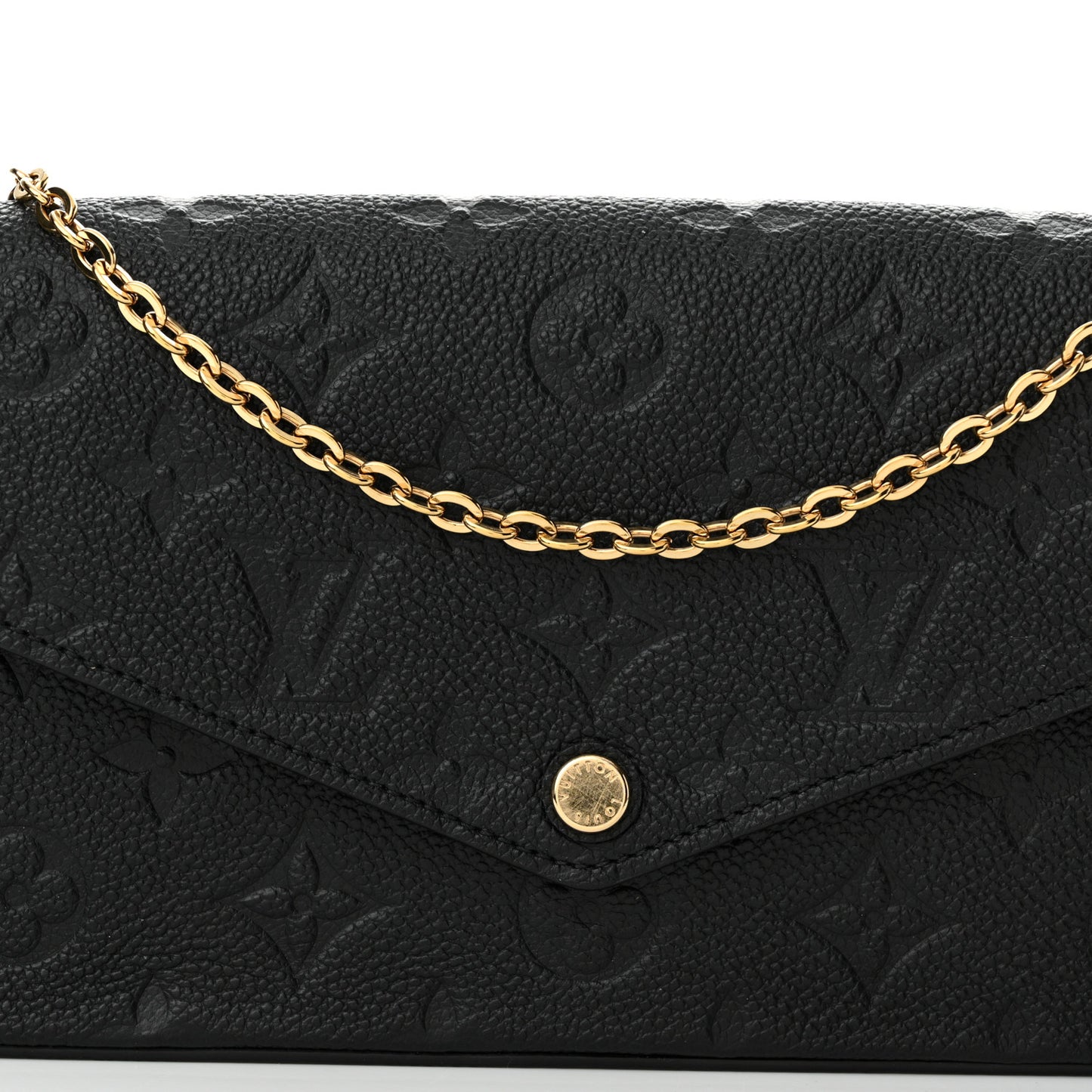 Empreinte Pochette Felicie Chain Wallet Black