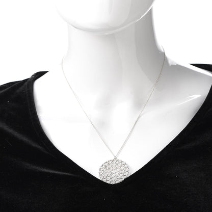Tiffany Sterling Silver Paloma Picasso Crown of Hearts Medallion Pendant Necklace 2 of 6