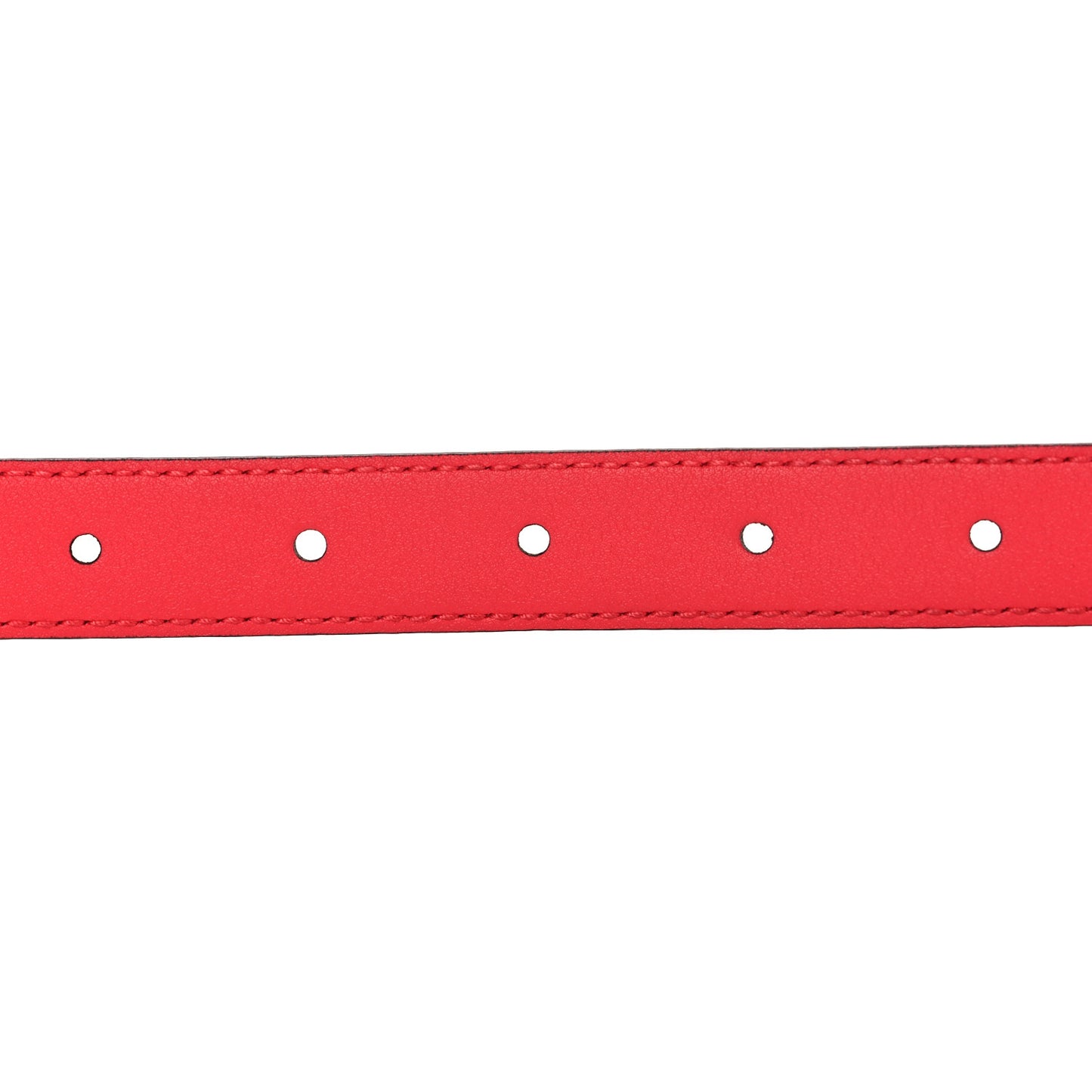 Azalea Calfskin Enamel Monochrome Double G 20mm Belt 80 32 Runway Coral