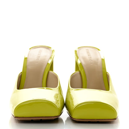 Bottega Veneta Supergloss Patent Tower 90mm Mule Pumps 41.5 Kiwi 2 of 8