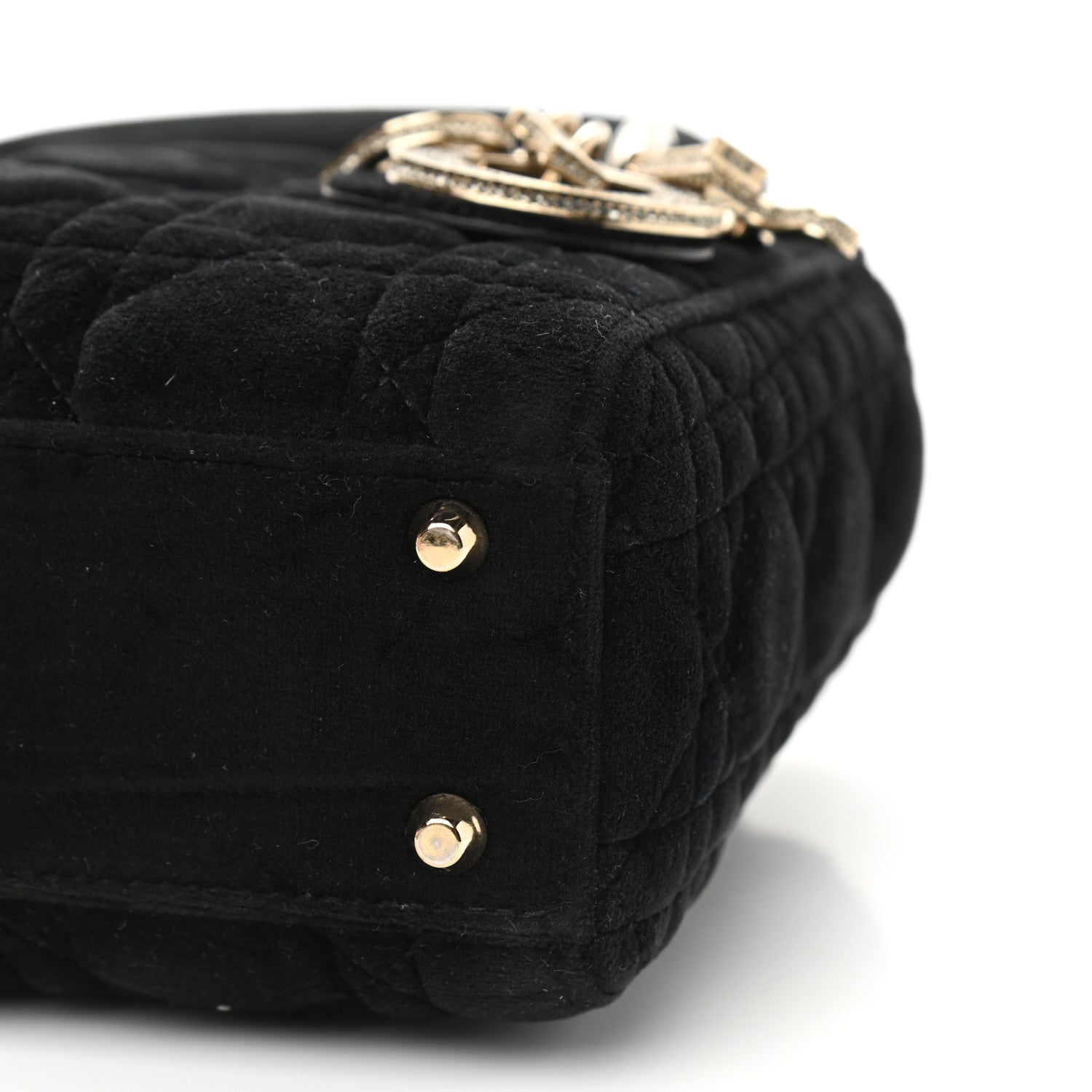 Christian Dior Velvet Mini Lady Dior Black 9 of 9