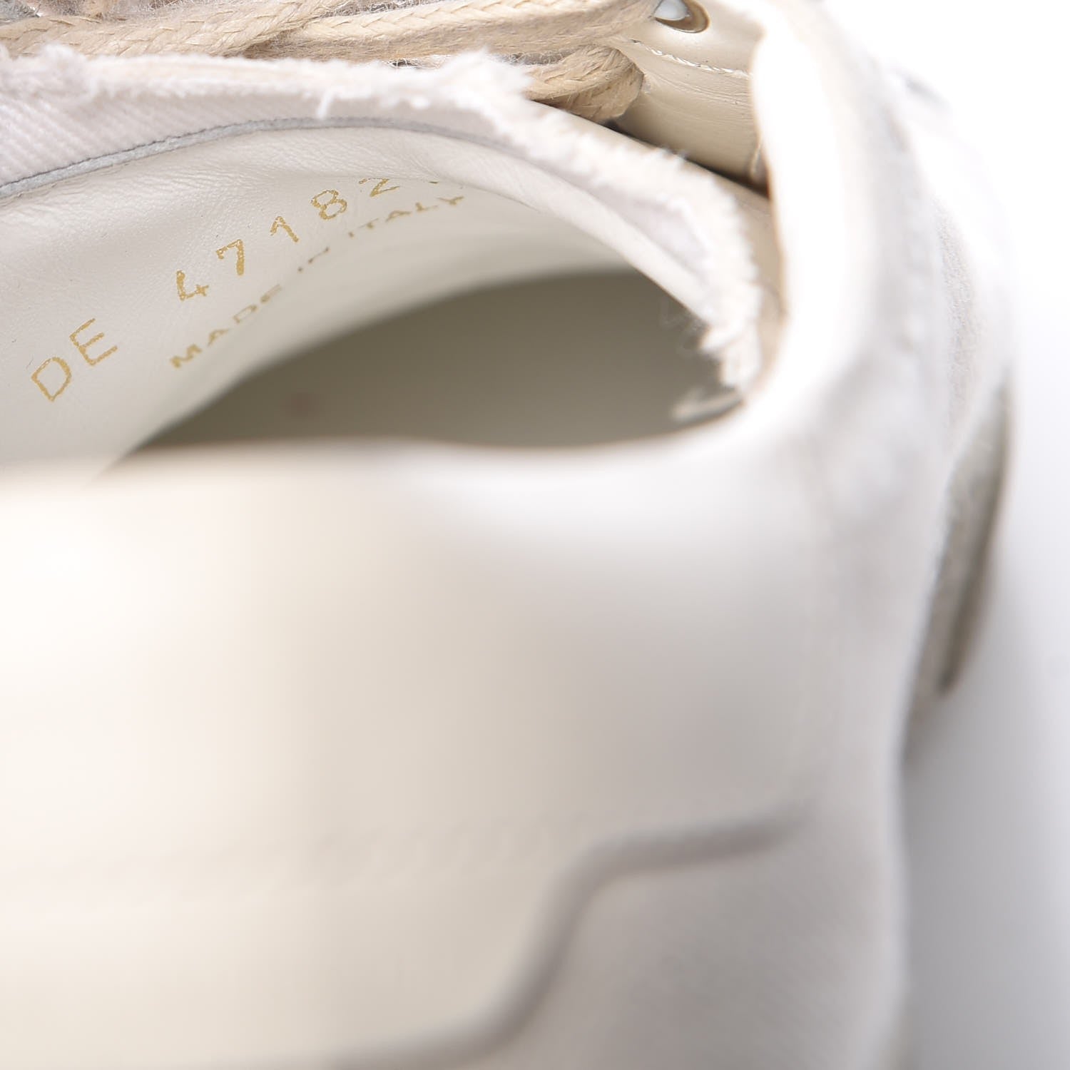 Saint Laurent Distressed Canvas Mens Elba Light Alpha Sigma Sneakers 40 Blanc Optique 7 of 9