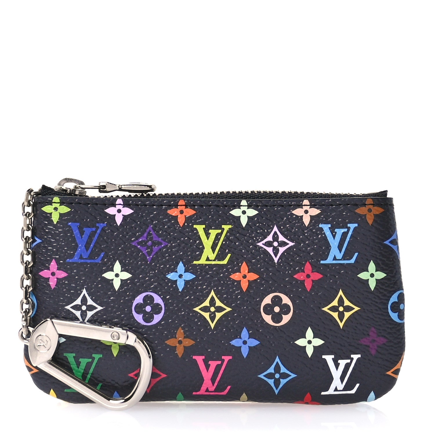 Louis Vuitton LV X TM Monogram Multicolor Key Pouch Black 1 of 8
