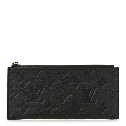 Louis Vuitton Empreinte Curieuse Wallet Zippered Insert Black 1 of 8