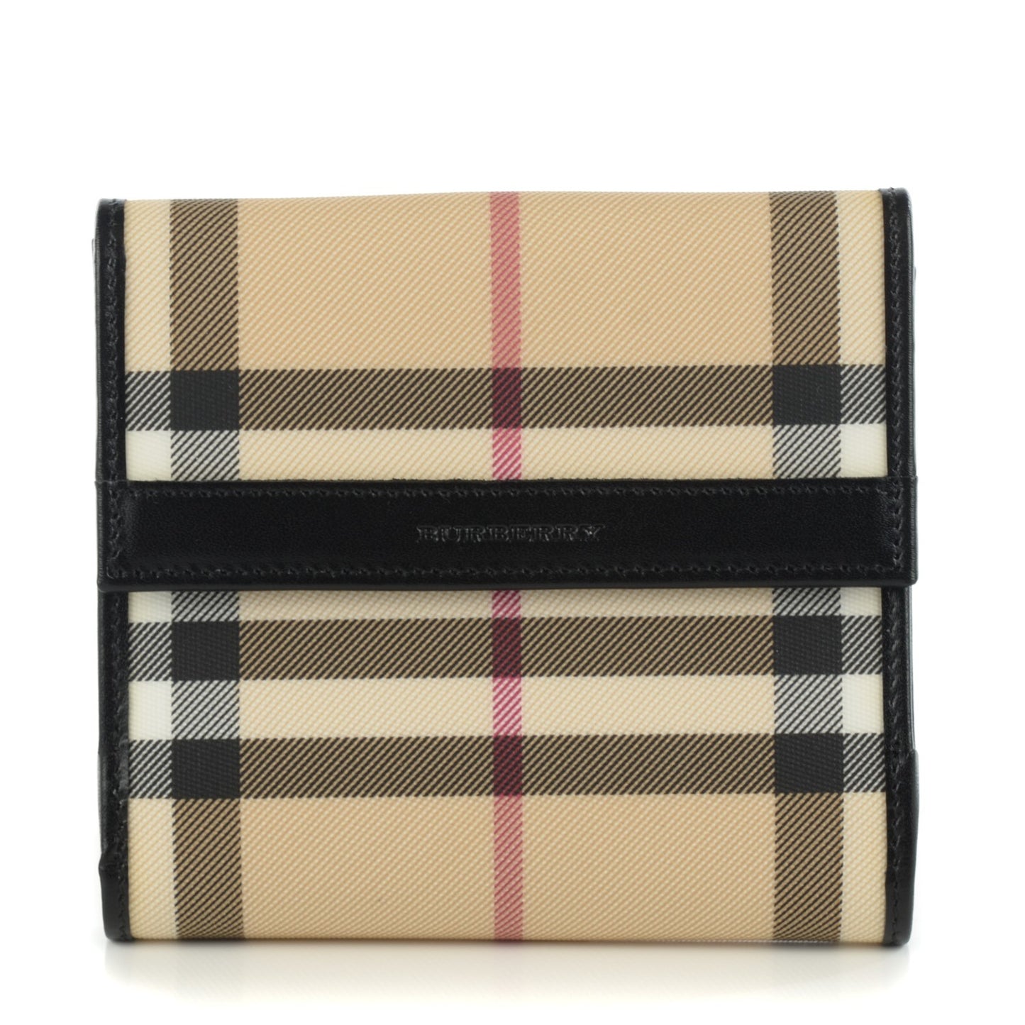 Nova Check Compact Wallet Black