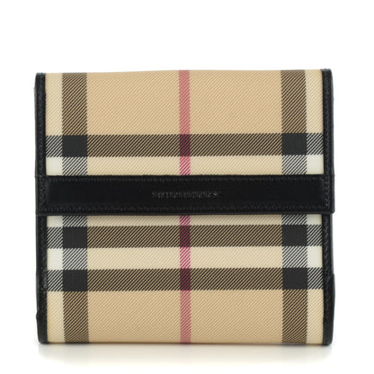 Burberry Nova Check Compact Wallet Black 1 of 7