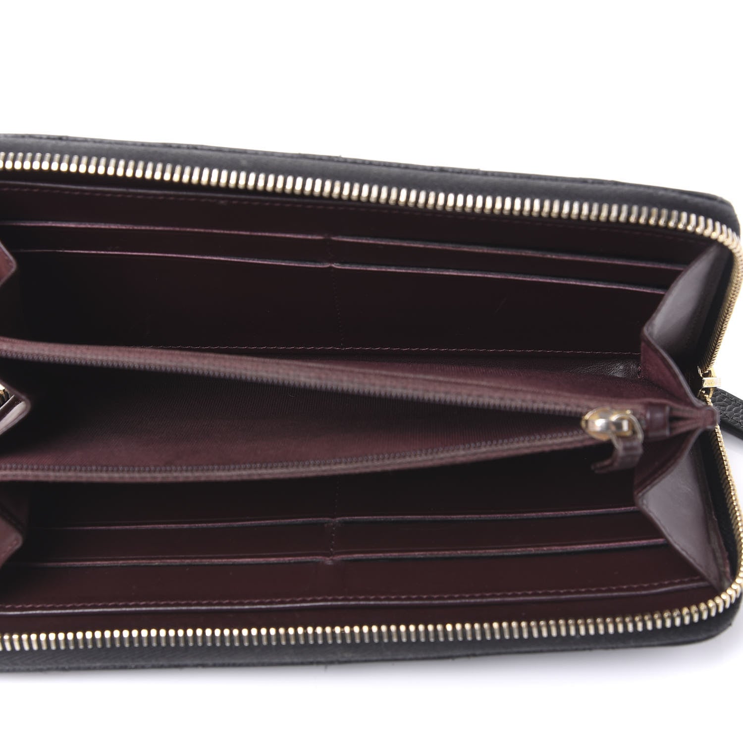 Chanel Caviar Quilted Large Gusset Zip Around Wallet Black 4 of 12