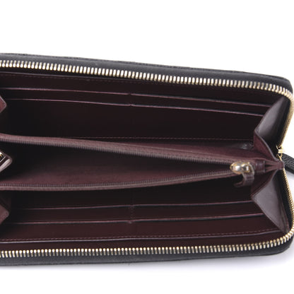 Chanel Caviar Quilted Large Gusset Zip Around Wallet Black 4 of 12