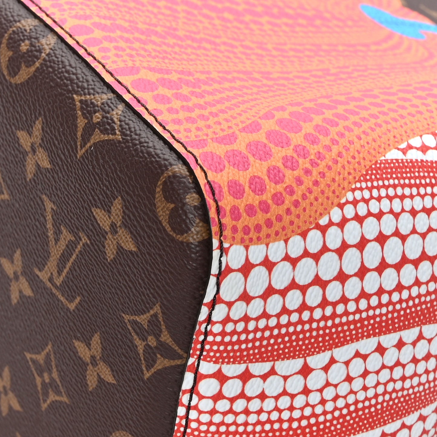LV X YK Monogram Kusama Pumpkin Neonoe MM