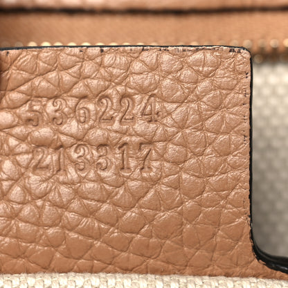 Gucci Pebbled Calfskin Medium Soho Flap Crossbody Camelia 7 of 11