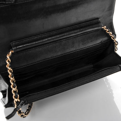 Chanel Caviar Timeless CC Wallet On Chain WOC Black 5 of 8