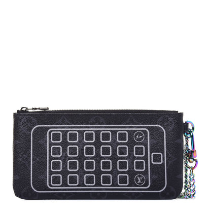 Louis Vuitton Monogram Eclipse Flash Fragment IPhone Pouch 1 of 11