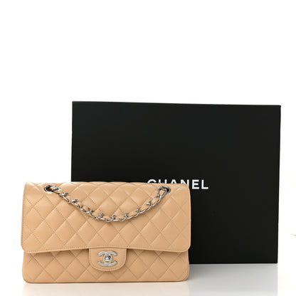 Chanel Caviar Quilted Medium Double Flap Beige 10 of 10