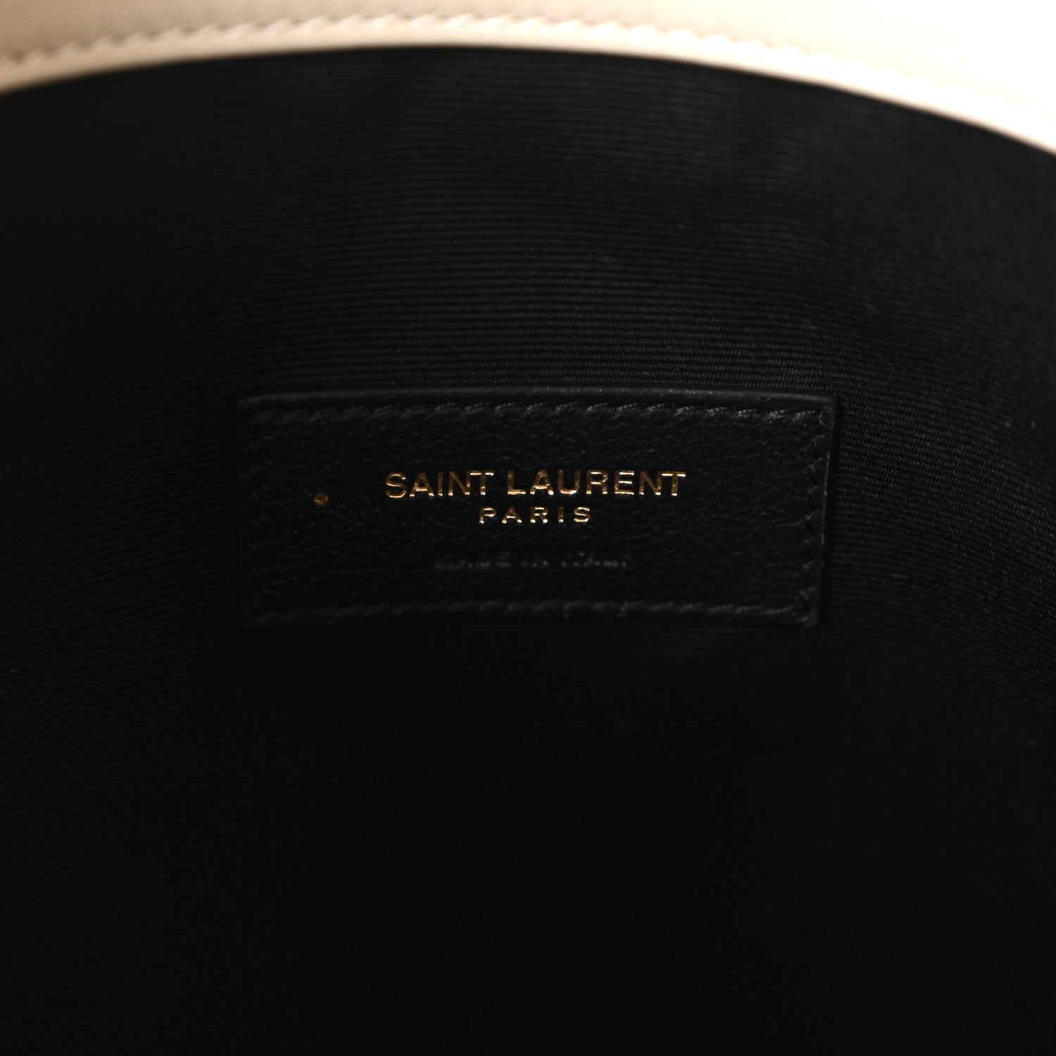 Saint Laurent Lambskin Matelasse Monogram Medium Jamie 4.3 Pochon Blanc Vintage 7 of 11