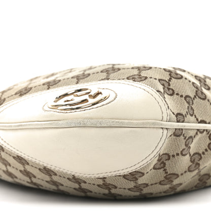 Gucci Monogram Medium New Britt Hobo Off White 10 of 10