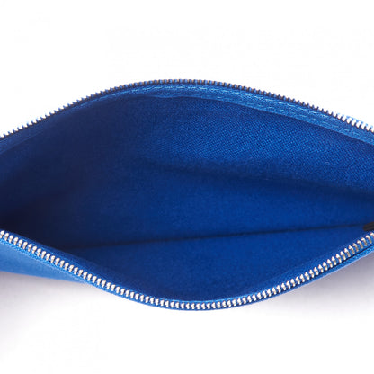 Hermes Toile Flat Yachting Pouch Bleu Electrique 4 of 7