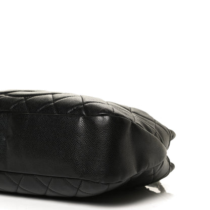 Chanel Caviar Quilted CC Timeless Soft Tote Black 10 of 11