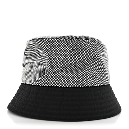 Prada Crystal Tessuto Bucket Hat L Black Acciaio 6 of 8
