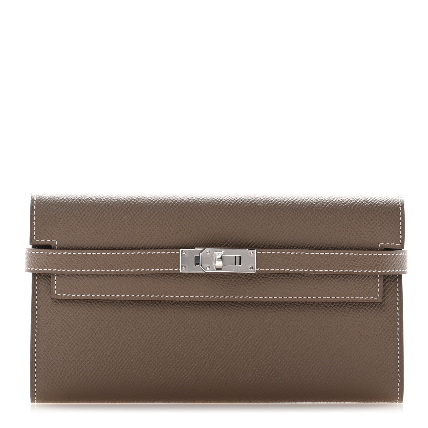 Hermes Epsom Kelly Longue Wallet Etoupe 1 of 8